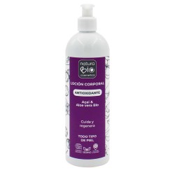 Loção corporal ecológica de aloe vera e açaí - NaturaBio Cosmetics