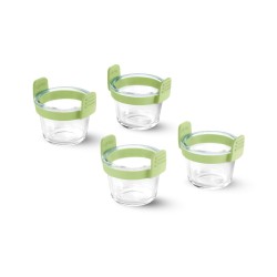 Conjunto de 4 recipientes de vidro para fritadeira de ar, 400 ml - Lekue