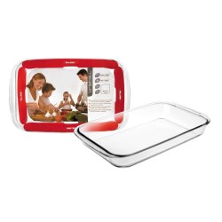 Fonte retangular de borosilicato Kristall para forno, 34 cm - Ibili