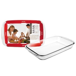 Fuente rectangular de borosilicato Kristall para horno, 40 cm - Ibili