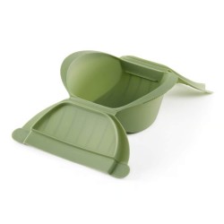 Estojo de vapor de silicone platina, profundo, para 4 pessoas - Lekue