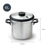 Panela de pressão em aço inoxidável Sicuro, 6 l - Lacor