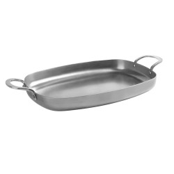 Parrilla de hierro lisa Ferrum, 37 cm - Lacor