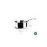 Cazo de aço inoxidável trichef, 14 cm - Lacor