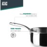 Cazo de acero inoxidable trichef, 18 cm - Lacor