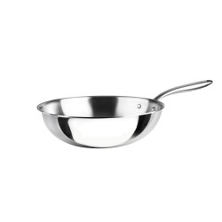Wok de aço inoxidável, trichef, 28 cm - Lacor