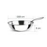 Wok de aço inoxidável, trichef, 28 cm - Lacor