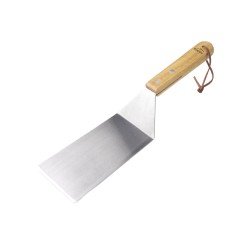 Espátula de aço inoxidável BBQ Nordic com cabo de madeira, 34,5 cm - Lacor