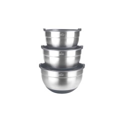 Set de 3 boles de acero inoxidable con tapa Adapt - Lacor
