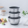 Set de 3 boles de acero inoxidable con tapa Adapt - Lacor
