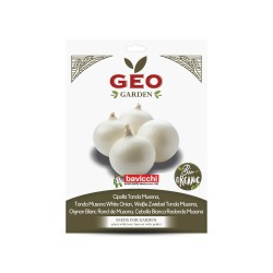 Sementes de cebola branca Musona orgânicas, 3 g - Bavicchi GEO