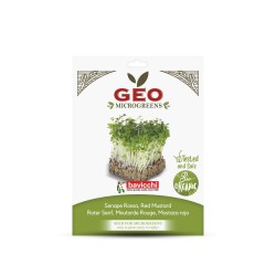 Sementes de mostarda vermelha para microvegetais orgânicos, 15 g - Bavicchi GEO