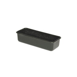Molde retangular de aço esmaltado preto 30 cm, 1,7 litros - Riess