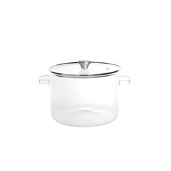 Panela de vidro borossilicato com tampa, 1,5 l - Brandani