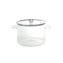 Panela de vidro borossilicato com tampa, 3 l, Brandani