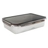 Fiambrera hermética retangular de aço inoxidável Ecoinox Pro, com tampa, 5 litros - Lacor