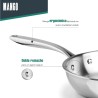 Sartén de acero inoxidable, trichef, 16 cm - Lacor