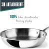 Sartén de acero inoxidable, trichef, 18 cm - Lacor