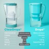 Jarra de agua de vidrio borosilicato Alkanatur