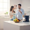 Jarra Alkanatur de vidrio filtradora de agua baja emisión de magnesio de vidrio borosilicato con filtro de coco