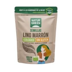 Sementes de linhaça castanha biológicas, 500 g - Naturgreen