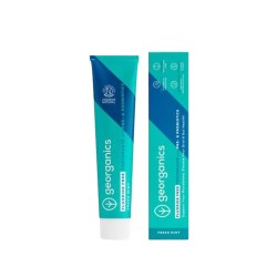 Pasta de dientes con Hidroxiapatita Pro y Prebioticos, sabor Menta, 75 ml - Georganics