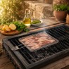 Parrilla de cuadrados doble de acero inoxidable, 30 cm - Ibili