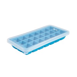 Cubitera de silicone com tampa, 21 cubos - Ibili