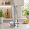 Porta utensilios de cocina con 5 utensilios de acero inoxidable - Brandani