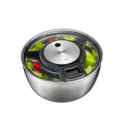 Centrifugadora de alface em aço inoxidável, com corda