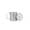 Taza de titanio con asa plegable 500 ml - Keith