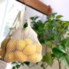 Pack 3 bolsas de malla de algodón orgánico con asas - bobbibags