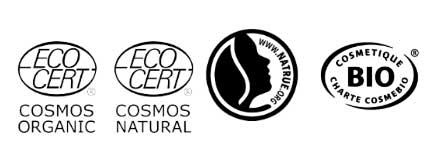 logos certificações NaturaBio Cosmetics