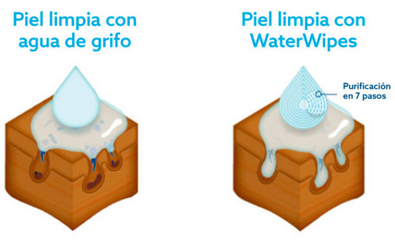 água purificada toallitas WaterWipes