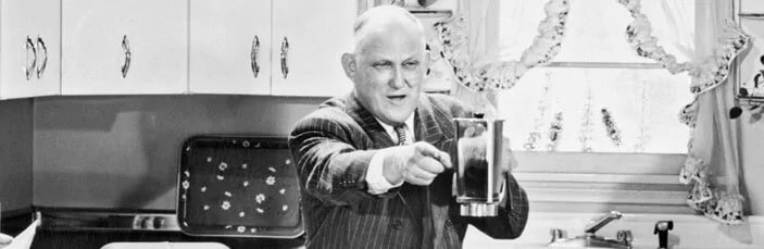 o fundador de Vitamix num anúncio